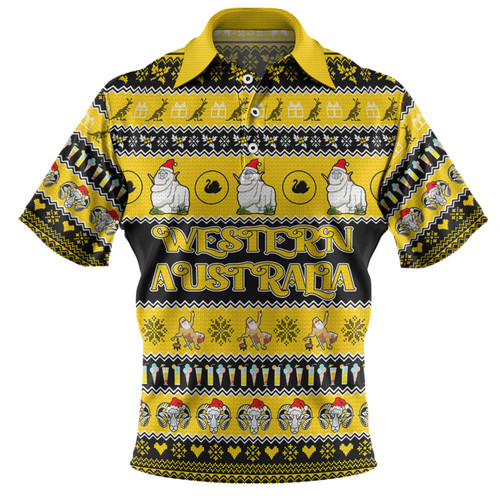 Western Australia Big Things Christmas Custom Polo Shirt - Giant Ram Polo Shirt