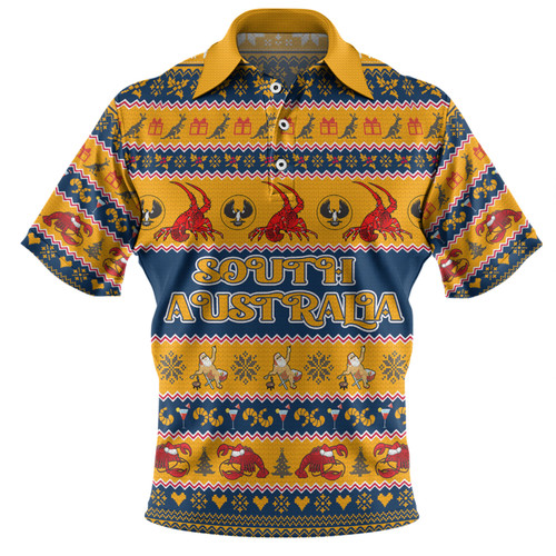 South Australia Big Things Christmas Custom Polo Shirt - The Big Lobster Polo Shirt