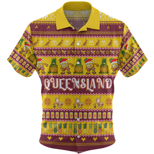 Queensland Big Things Christmas Custom Hawaiian Shirt - The Big Pineapple Hawaiian Shirt