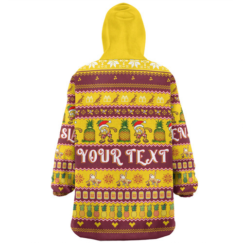 Queensland Big Things Christmas Custom Snug Hoodie - The Big Pineapple Snug Hoodie Queensland Big Things Christmas Custom Snug Hoodie - The Big Pineapple Snug Hoodie