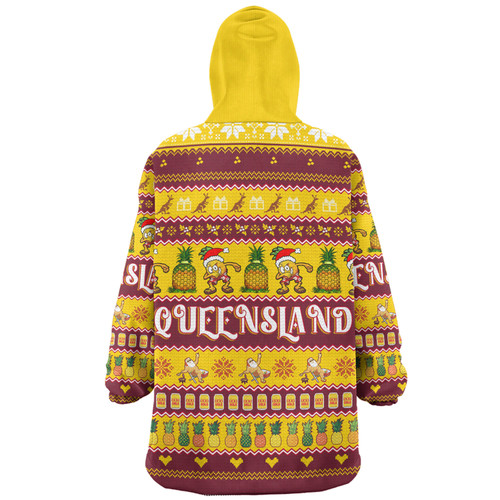 Queensland Big Things Christmas Custom Snug Hoodie - The Big Pineapple Snug Hoodie Queensland Big Things Christmas Custom Snug Hoodie - The Big Pineapple Snug Hoodie