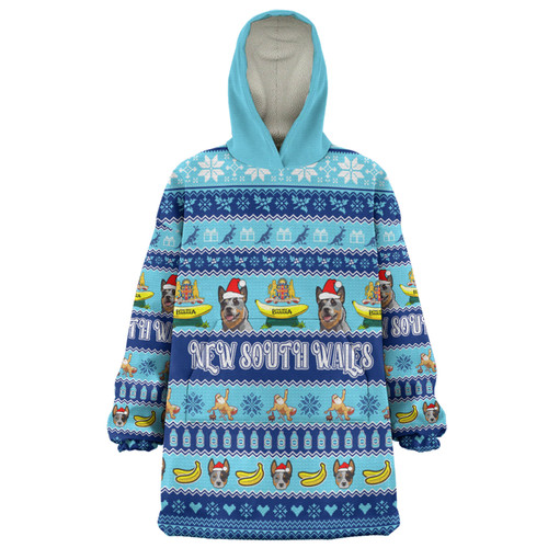 New South Wales Big Things Christmas Custom Snug Hoodie - The Big Banana And Blue Heeler Snug Hoodie