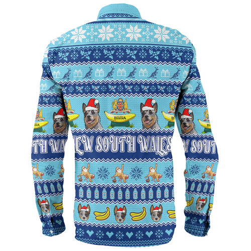 New South Wales Big Things Christmas Custom Long Sleeve Shirt - The Big Banana And Blue Heeler Long Sleeve Shirt New South Wales Big Things Christmas Custom Long Sleeve Shirt - The Big Banana And Blue Heeler Long Sleeve Shirt