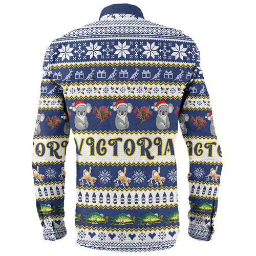 Victoria Big Things Christmas Custom Long Sleeve Shirt - Giant Koala And Murray Cod Long Sleeve Shirt Victoria Big Things Christmas Custom Long Sleeve Shirt - Giant Koala And Murray Cod Long Sleeve Shirt
