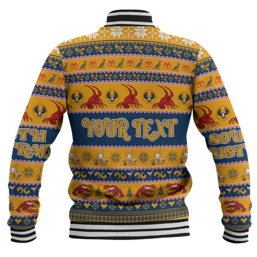 South Australia Big Things Christmas Custom Baseball Jacket - The Big Lobster Baseball Jacket South Australia Big Things Christmas Custom Baseball Jacket - The Big Lobster Baseball Jacket