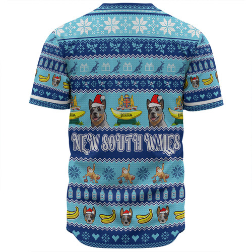 New South Wales Big Things Christmas Custom Baseball Shirt - The Big Banana And Blue Heeler Baseball Shirt New South Wales Big Things Christmas Custom Baseball Shirt - The Big Banana And Blue Heeler Baseball Shirt