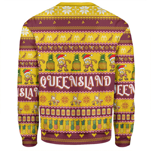 Queensland Big Things Christmas Custom Sweatshirt - The Big Pineapple Sweatshirt Queensland Big Things Christmas Custom Sweatshirt - The Big Pineapple Sweatshirt