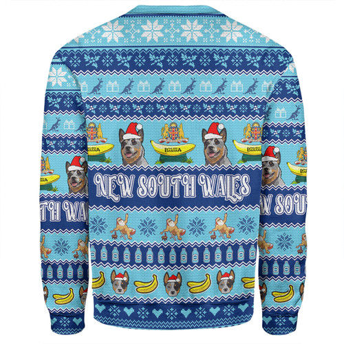 New South Wales Big Things Christmas Custom Sweatshirt - The Big Banana And Blue Heeler Sweatshirt New South Wales Big Things Christmas Custom Sweatshirt - The Big Banana And Blue Heeler Sweatshirt