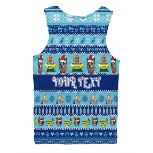 New South Wales Big Things Christmas Custom Men Singlet - The Big Banana And Blue Heeler Men Singlet New South Wales Big Things Christmas Custom Men Singlet - The Big Banana And Blue Heeler Men Singlet