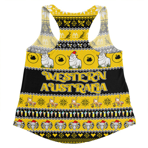 Western Australia Big Things Christmas Custom Women Racerback Singlet - Giant Ram Women Racerback Singlet