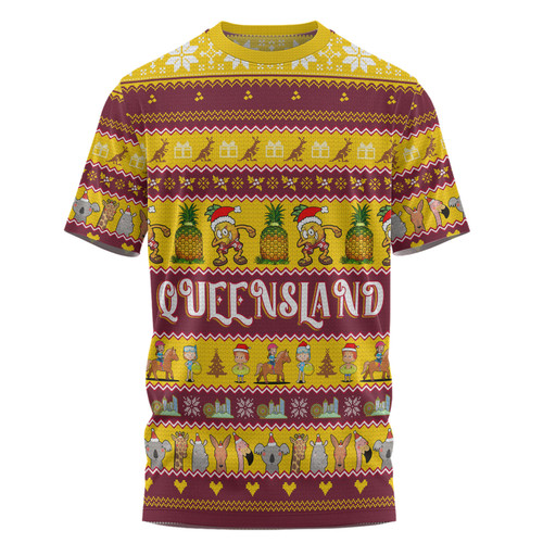 Queensland Big Things Christmas Custom T-shirt - The Big Pineapple For Kids T-shirt