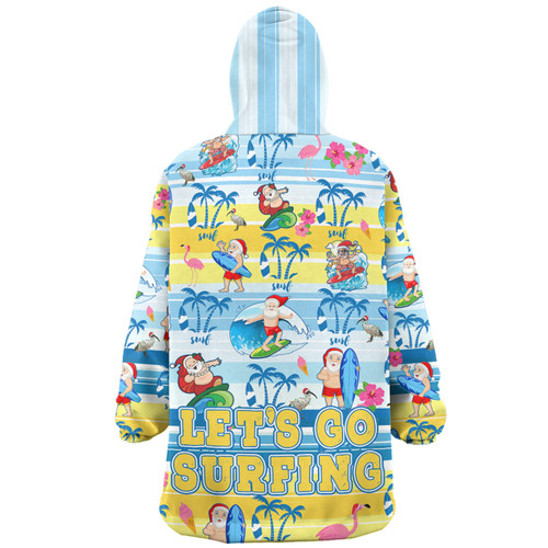 Australia Surfing Christmas Snug Hoodie - Tropical Santa Let's Go Surfing Snug Hoodie Australia Surfing Christmas Snug Hoodie - Tropical Santa Let's Go Surfing Snug Hoodie