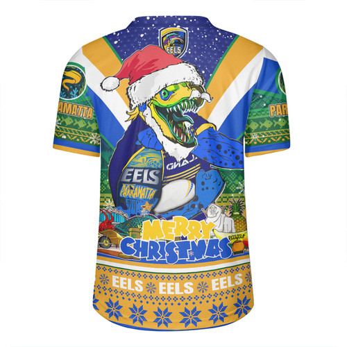 Parramatta Eels Christmas Custom Rugby Jersey - Parramatta Eels Santa Aussie Big Things Christmas Rugby Jersey Parramatta Eels Christmas Custom Rugby Jersey - Parramatta Eels Santa Aussie Big Things Christmas Rugby Jersey