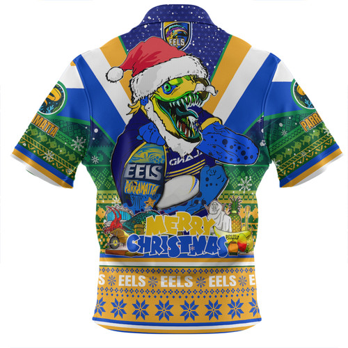 Parramatta Eels Christmas Custom Zip Polo Shirt - Parramatta Eels Santa Aussie Big Things Christmas Zip Polo Shirt Parramatta Eels Christmas Custom Zip Polo Shirt - Parramatta Eels Santa Aussie Big Things Christmas Zip Polo Shirt