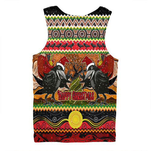 Australia Christmas Aboriginal Custom Men Singlet - Aboriginal Dreamtime Wangkarnal Crows Men Singlet Australia Christmas Aboriginal Custom Men Singlet - Aboriginal Dreamtime Wangkarnal Crows Men Singlet