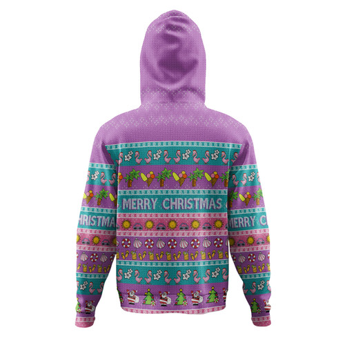 Australia Christmas Custom Hoodie - Aussie Christmas Flamingo Summer Vibes Purple Hoodie Australia Christmas Custom Hoodie - Aussie Christmas Flamingo Summer Vibes Purple Hoodie