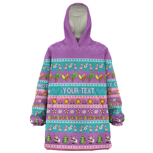 Australia Christmas Custom Snug Hoodie - Aussie Christmas Flamingo Summer Vibes Purple Snug Hoodie Australia Christmas Custom Snug Hoodie - Aussie Christmas Flamingo Summer Vibes Purple Snug Hoodie