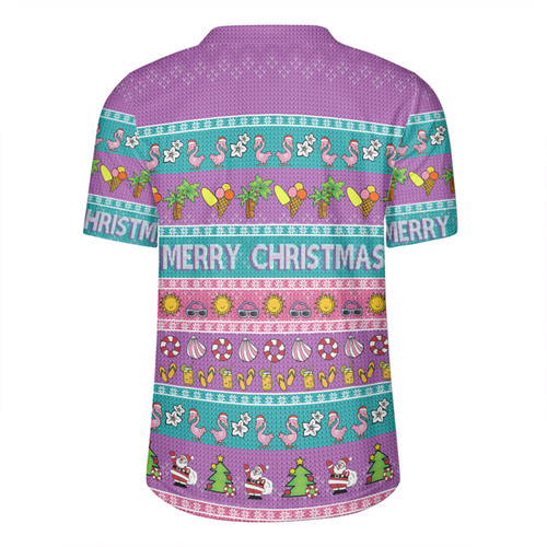 Australia Christmas Custom Rugby Jersey - Aussie Christmas Flamingo Summer Vibes Purple Rugby Jersey Australia Christmas Custom Rugby Jersey - Aussie Christmas Flamingo Summer Vibes Purple Rugby Jersey