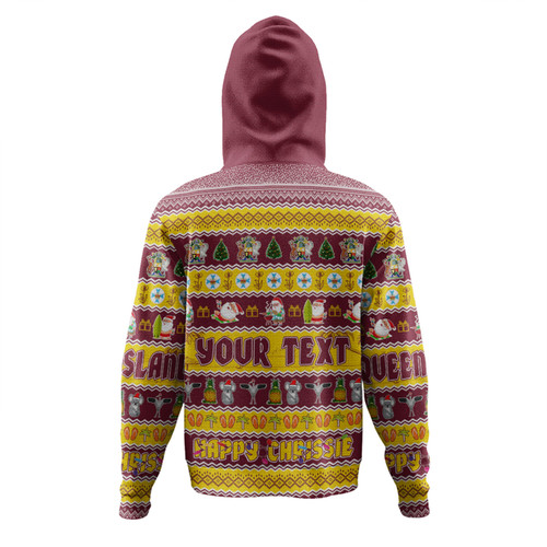 Queensland Christmas Custom Hoodie - Happy Chrissie Ugly Style Hoodie Queensland Christmas Custom Hoodie - Happy Chrissie Ugly Style Hoodie
