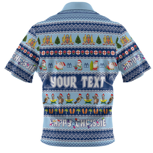 New South Wales Christmas Custom Polo Shirt - Happy Chrissie Ugly Style Polo Shirt New South Wales Christmas Custom Polo Shirt - Happy Chrissie Ugly Style Polo Shirt