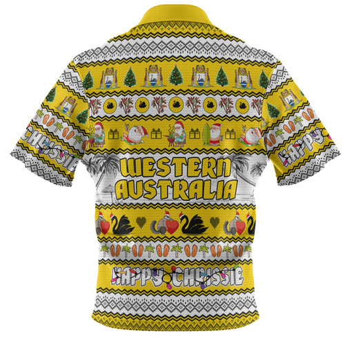 Western Australia Christmas Custom Polo Shirt - Happy Chrissie Ugly Style Polo Shirt Western Australia Christmas Custom Polo Shirt - Happy Chrissie Ugly Style Polo Shirt