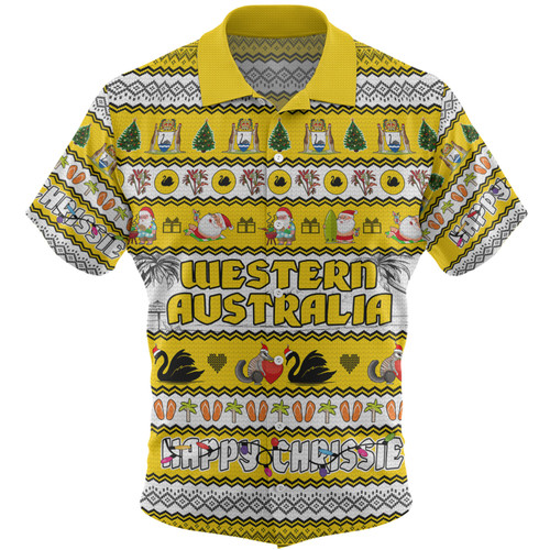 Western Australia Christmas Custom Hawaiian Shirt - Happy Chrissie Ugly Style Hawaiian Shirt