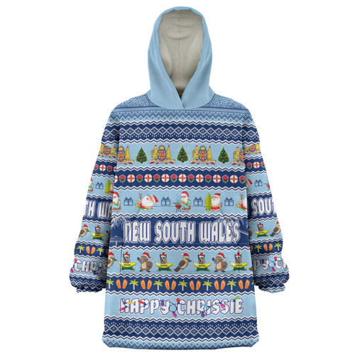 New South Wales Christmas Custom Snug Hoodie - Happy Chrissie Ugly Style Snug Hoodie