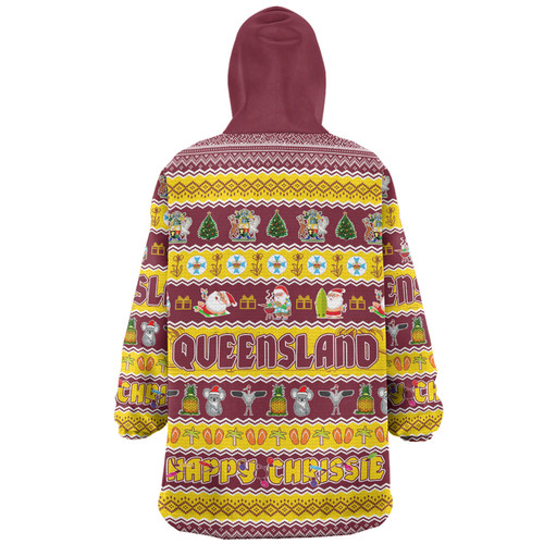 Queensland Christmas Custom Snug Hoodie - Happy Chrissie Ugly Style Snug Hoodie Queensland Christmas Custom Snug Hoodie - Happy Chrissie Ugly Style Snug Hoodie