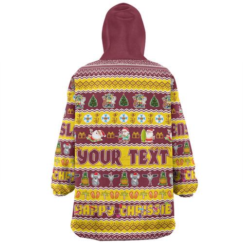 Queensland Christmas Custom Snug Hoodie - Happy Chrissie Ugly Style Snug Hoodie Queensland Christmas Custom Snug Hoodie - Happy Chrissie Ugly Style Snug Hoodie