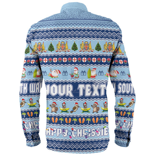 New South Wales Christmas Custom Long Sleeve Shirt - Happy Chrissie Ugly Style Long Sleeve Shirt New South Wales Christmas Custom Long Sleeve Shirt - Happy Chrissie Ugly Style Long Sleeve Shirt