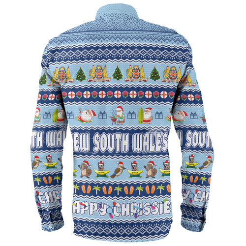 New South Wales Christmas Custom Long Sleeve Shirt - Happy Chrissie Ugly Style Long Sleeve Shirt New South Wales Christmas Custom Long Sleeve Shirt - Happy Chrissie Ugly Style Long Sleeve Shirt
