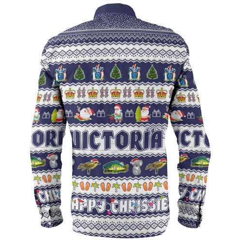 Victoria Christmas Custom Long Sleeve Shirt - Happy Chrissie Ugly Style Long Sleeve Shirt Victoria Christmas Custom Long Sleeve Shirt - Happy Chrissie Ugly Style Long Sleeve Shirt
