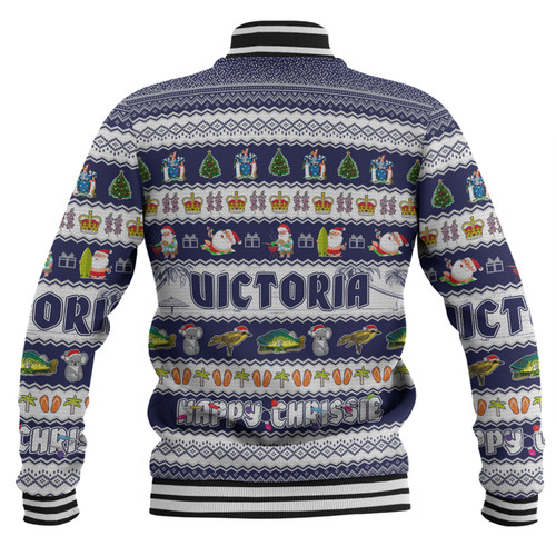 Victoria Christmas Custom Baseball Jacket - Happy Chrissie Ugly Style Baseball Jacket Victoria Christmas Custom Baseball Jacket - Happy Chrissie Ugly Style Baseball Jacket