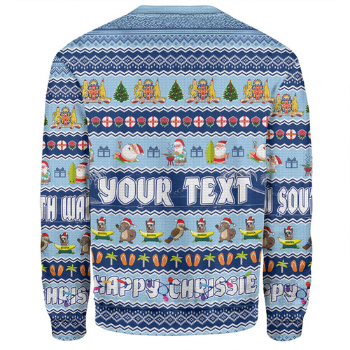 New South Wales Christmas Custom Sweatshirt - Happy Chrissie Ugly Style Sweatshirt New South Wales Christmas Custom Sweatshirt - Happy Chrissie Ugly Style Sweatshirt