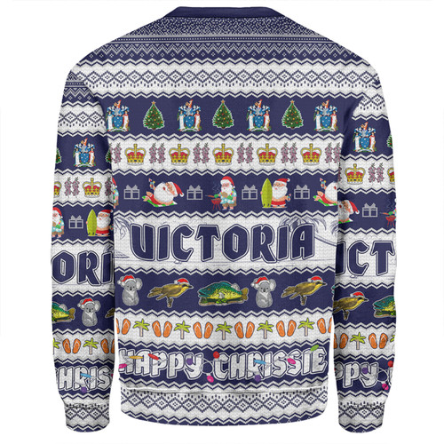 Victoria Christmas Custom Sweatshirt - Happy Chrissie Ugly Style Sweatshirt Victoria Christmas Custom Sweatshirt - Happy Chrissie Ugly Style Sweatshirt