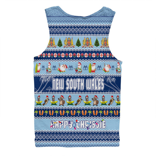 New South Wales Christmas Custom Men Singlet - Happy Chrissie Ugly Style Men Singlet New South Wales Christmas Custom Men Singlet - Happy Chrissie Ugly Style Men Singlet