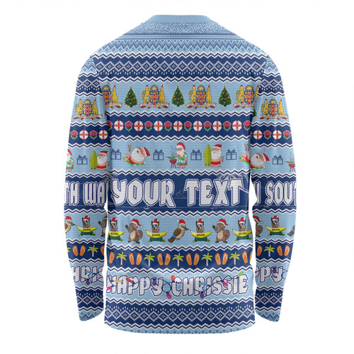 New South Wales Christmas Custom Long Sleeve T-shirt - Happy Chrissie Ugly Style Long Sleeve T-shirt New South Wales Christmas Custom Long Sleeve T-shirt - Happy Chrissie Ugly Style Long Sleeve T-shirt