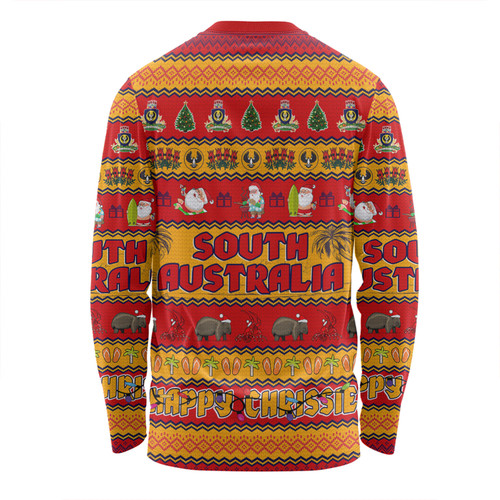South Australia Christmas Custom Long Sleeve T-shirt - Happy Chrissie Ugly Style Long Sleeve T-shirt South Australia Christmas Custom Long Sleeve T-shirt - Happy Chrissie Ugly Style Long Sleeve T-shirt