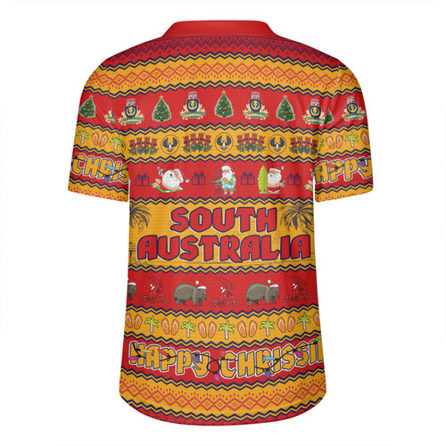 South Australia Christmas Custom Rugby Jersey - Happy Chrissie Ugly Style Rugby Jersey South Australia Christmas Custom Rugby Jersey - Happy Chrissie Ugly Style Rugby Jersey