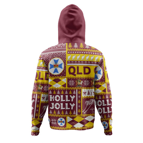 Queensland Christmas Hoodie - Holly Jolly Chrissie Hoodie Queensland Christmas Hoodie - Holly Jolly Chrissie Hoodie