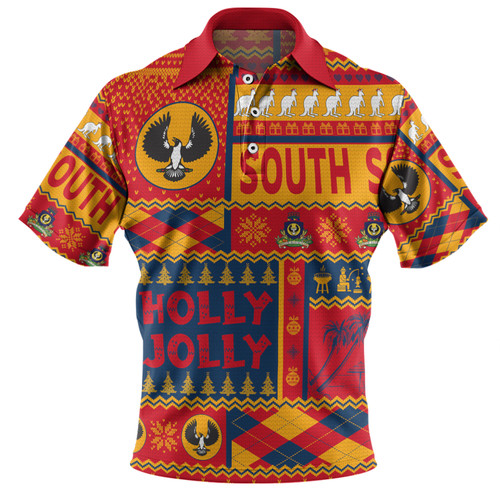 South Australia Christmas Polo Shirt - Holly Jolly Chrissie Polo Shirt