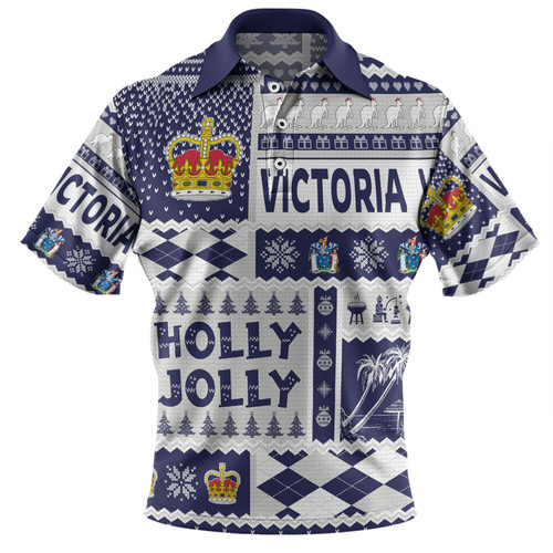 Victoria Christmas Polo Shirt - Holly Jolly Chrissie Polo Shirt
