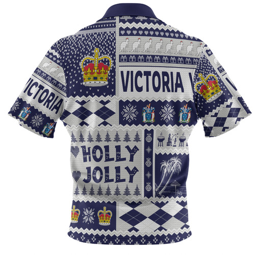 Victoria Christmas Polo Shirt - Holly Jolly Chrissie Polo Shirt Victoria Christmas Polo Shirt - Holly Jolly Chrissie Polo Shirt