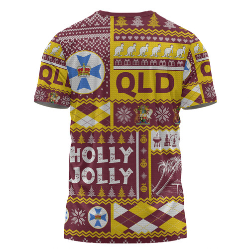 Queensland Christmas T-shirt - Holly Jolly Chrissie T-shirt Queensland Christmas T-shirt - Holly Jolly Chrissie T-shirt