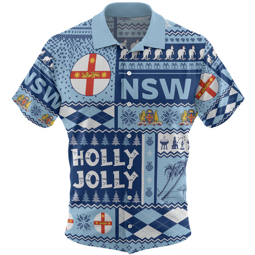 New South Wales Christmas Hawaiian Shirt - Holly Jolly Chrissie Hawaiian Shirt