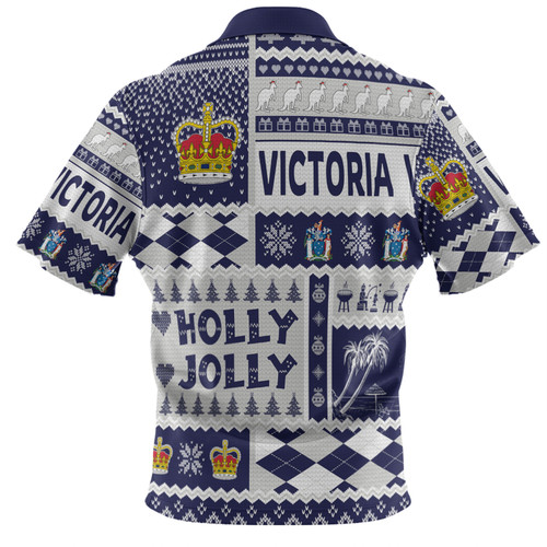 Victoria Christmas Hawaiian Shirt - Holly Jolly Chrissie Hawaiian Shirt Victoria Christmas Hawaiian Shirt - Holly Jolly Chrissie Hawaiian Shirt