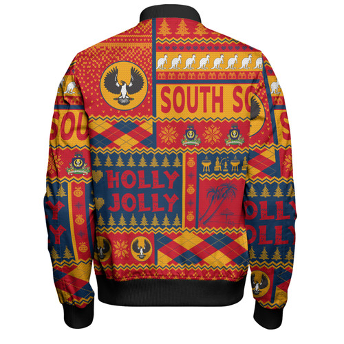 South Australia Christmas Bomber Jacket - Holly Jolly Chrissie Bomber Jacket South Australia Christmas Bomber Jacket - Holly Jolly Chrissie Bomber Jacket