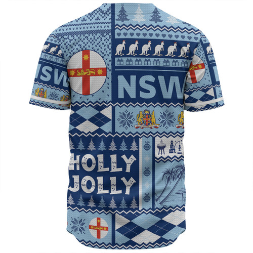 New South Wales Christmas Baseball Shirt - Holly Jolly Chrissie Baseball Shirt New South Wales Christmas Baseball Shirt - Holly Jolly Chrissie Baseball Shirt