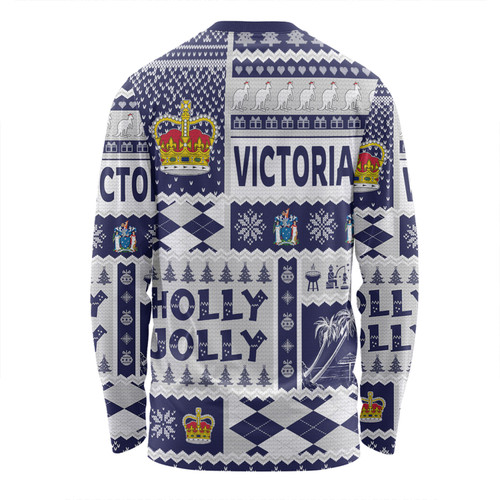 Victoria Christmas Long Sleeve T-shirt - Holly Jolly Chrissie Long Sleeve T-shirt Victoria Christmas Long Sleeve T-shirt - Holly Jolly Chrissie Long Sleeve T-shirt