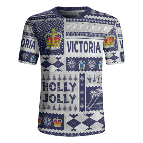 Victoria Christmas Rugby Jersey - Holly Jolly Chrissie Rugby Jersey